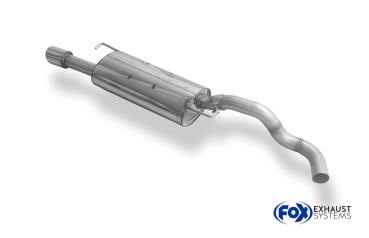 Fox Endschalldämpfer für VW Golf IV Jubi-Stoßstange – 1x90 mm (Typ 16)