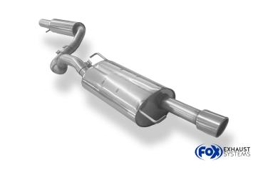 Fox Endschalldämpfer für VW Golf IV Jubi-Stoßstange – 1x90 mm (Typ 16)