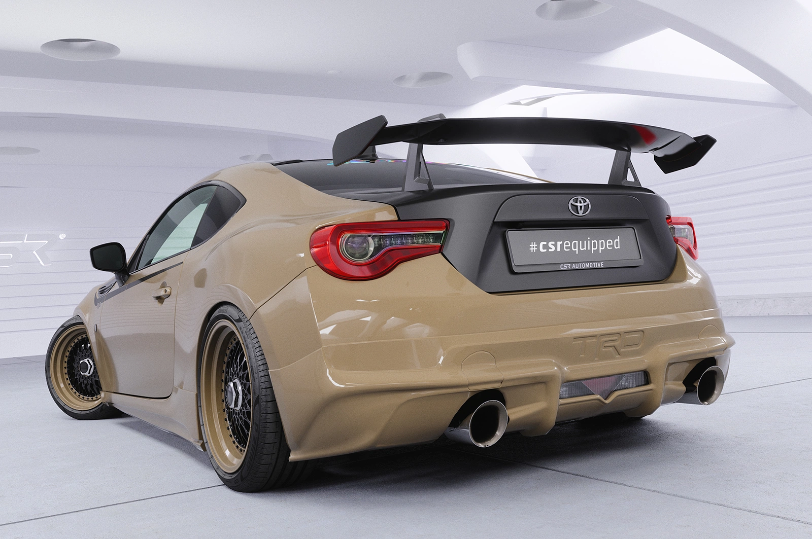 ミスチロル Bogdal Carstyling - CSR Schwanenhals Heckflügel mit ABE für Toyota