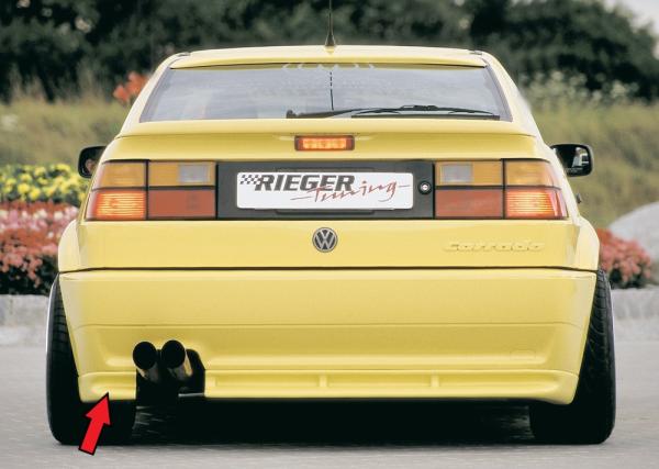 Rieger Heckansatz kurzes Teil links für VW Corrado (53I) ABS schwarz matt (Lackierung erforderlich) K 00020036