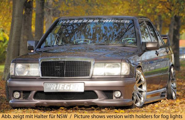 Rieger Frontstoßstange für Mercedes 190 (W201) ABS schwarz matt (Lackierung erforderlich) Y 00025011