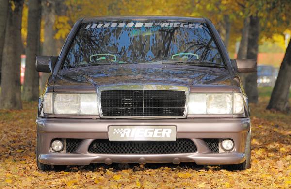 Rieger Frontstoßstange für Mercedes 190 (W201) ABS schwarz matt (Lackierung erforderlich) Y 00025012