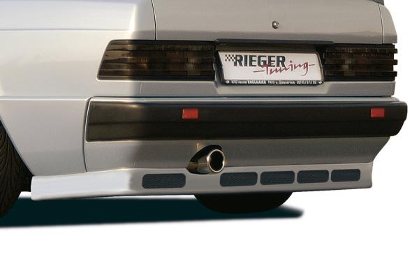 Rieger Heckansatz für Mercedes 190 (W201) ABS schwarz matt (Lackierung erforderlich) Y 00025058