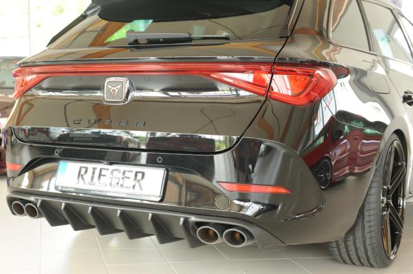 Rieger Heckeinsatz (für Fzg. ohne AHK) für Cupra Leon (KL) ABS schwarz matt (Lackierung erforderlich) Y 00027071