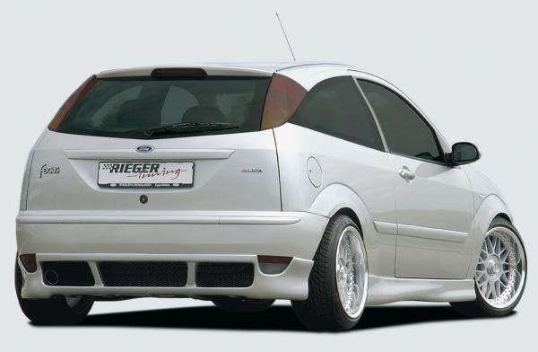 Rieger Heckansatz für Ford Focus 1 ABS schwarz matt (Lackierung erforderlich) Y 00034106