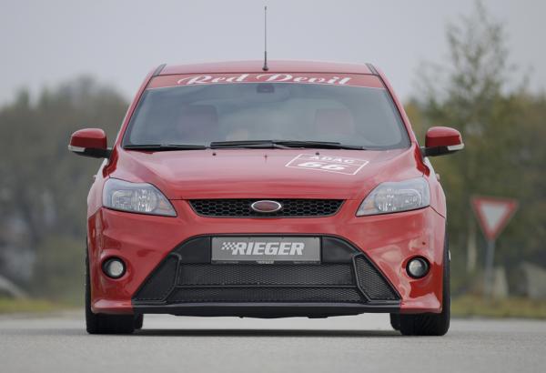 Rieger Frontstoßstange für Ford Focus 2 ABS schwarz matt (Lackierung erforderlich) Y 00034177