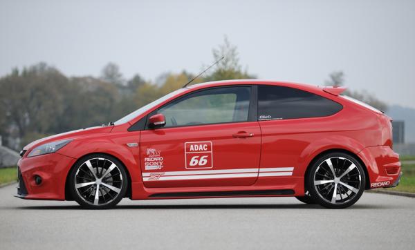 Rieger Frontstoßstange für Ford Focus 2 ABS schwarz matt (Lackierung erforderlich) Y 00034177