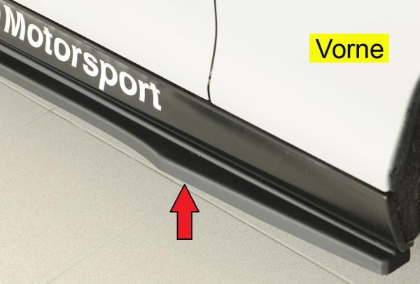 Rieger Seitenschwelleransatz rechts für BMW 2er F22/ F23 (1C) ABS schwarz matt (Lackierung erforderlich) Y 00035103