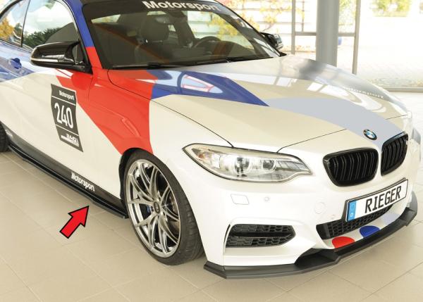 Rieger Seitenschwelleransatz rechts für BMW 2er F22/ F23 (1C) ABS schwarz matt (Lackierung erforderlich) Y 00035103