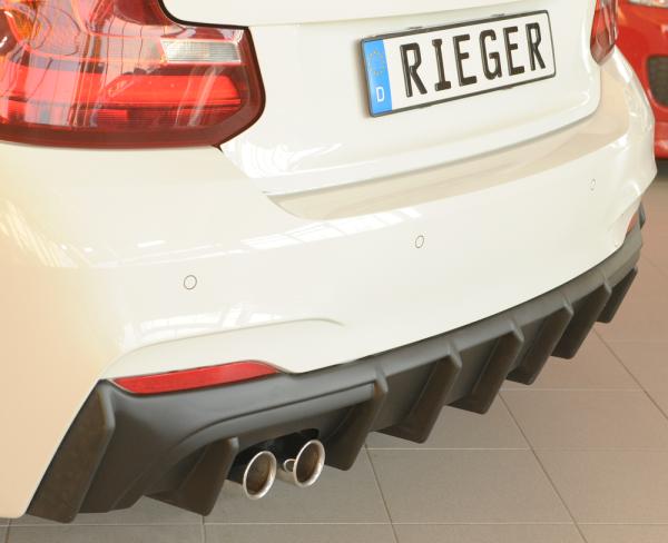 Rieger Heckeinsatz für BMW 2er F22/ F23 (1C) ABS schwarz matt (Lackierung erforderlich) Y 00035104
