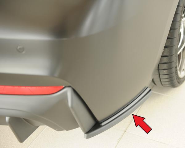 Rieger Heckschürzenansatz seitlich rechts für BMW 2er F22/ F23 (1C) ABS schwarz matt (Lackierung erforderlich) Y 00035107