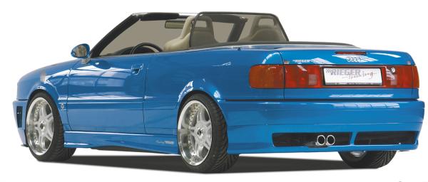 Rieger Heckansatz für Audi 80 Typ 89/ B4 ABS schwarz matt (Lackierung erforderlich) Y 00039028