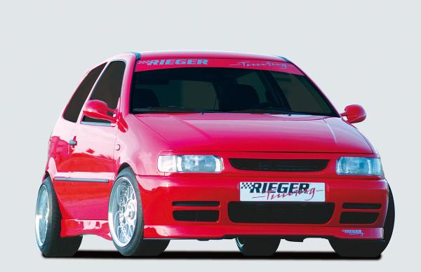 Rieger Spoilerlippe für VW Polo 4 (6N) ABS schwarz matt (Lackierung erforderlich) Y 00047026