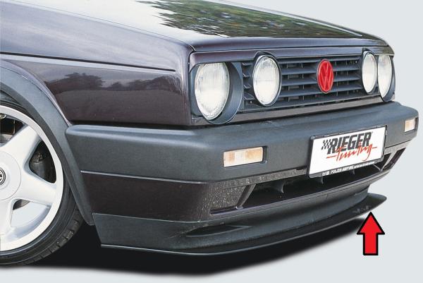 Rieger Spoilerschwert (RT00111) für VW Golf 2 ABS schwarz matt (Lackierung erforderlich) S 00048002