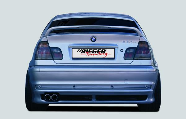 Rieger Heckansatz für BMW 3er E46 ABS schwarz matt (Lackierung erforderlich) K 00050106