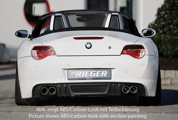 Rieger Heckansatz für BMW Z4 (E85) ABS schwarz matt (Lackierung erforderlich) K 00050518