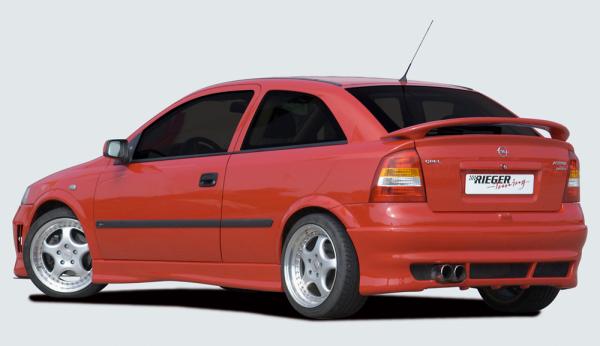Rieger Heckansatz für Opel Astra G ABS schwarz matt (Lackierung erforderlich) Y 00051109