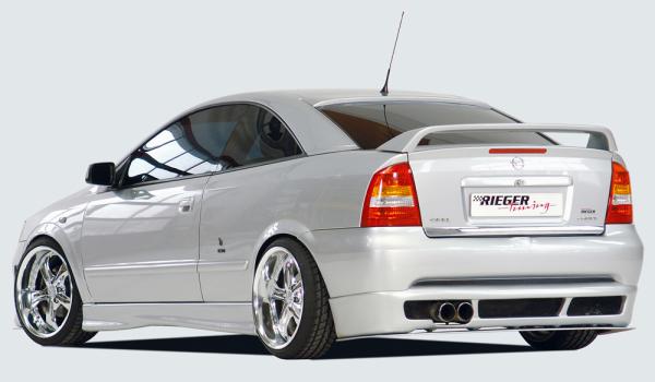 Rieger Heckansatz für Opel Astra G ABS schwarz matt (Lackierung erforderlich) Y 00051206