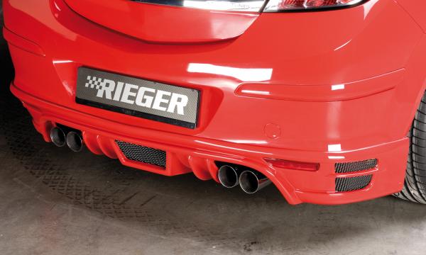 Rieger Heckansatz für Opel Astra H GTC ABS schwarz matt (Lackierung erforderlich) K 00051236