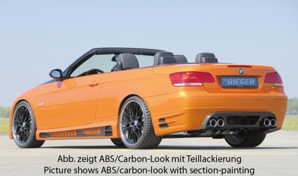 Rieger Heckansatz für BMW 3er E92/E93 ABS schwarz matt (Lackierung erforderlich) K 00053437