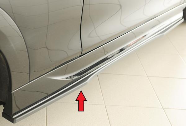 Rieger Seitenschwelleransatz rechts für Mini Cooper C (FM6/F66/F67) ABS schwarz matt (Lackierung erforderlich) Y 00054004