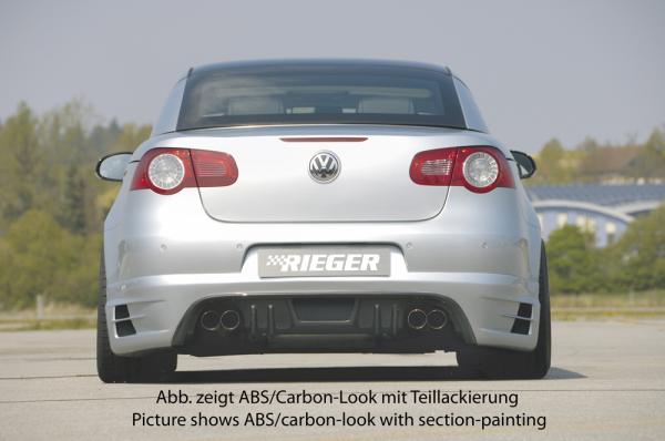 Rieger Heckansatz für VW Eos (1F) ABS schwarz matt (Lackierung erforderlich) Y 00059429