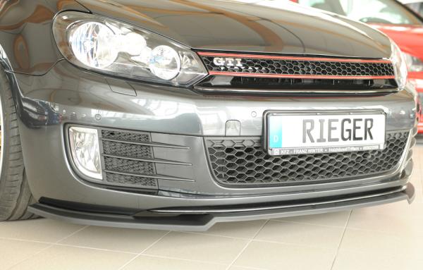 Rieger Spoilerschwert nur für GTI / GTD für VW Golf 6 GTI ABS schwarz matt (Lackierung erforderlich) Y 00059528