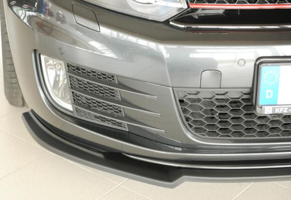 Rieger Spoilerschwert nur für GTI / GTD für VW Golf 6 GTI ABS schwarz matt (Lackierung erforderlich) Y 00059528