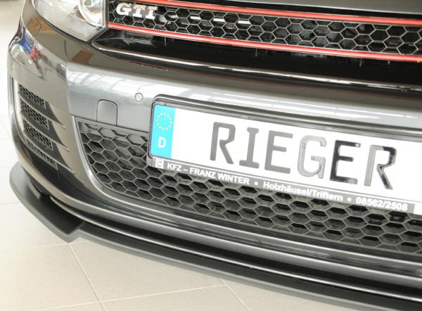 Rieger Spoilerschwert nur für GTI / GTD für VW Golf 6 GTI ABS schwarz matt (Lackierung erforderlich) Y 00059528