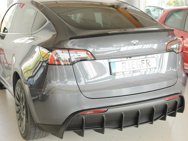 Rieger Heckklappenspoiler für Tesla Model Y (ab 03/2020, alle Modelle inkl. Performance) – ABS, Lackierung erforderlich, inkl. ABE