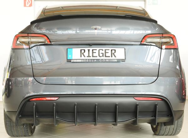 Rieger Heckklappenspoiler für Tesla Model Y (ab 03/2020, alle Modelle inkl. Performance) – ABS, Lackierung erforderlich, inkl. ABE