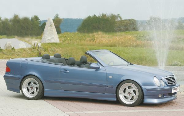 Rieger Seitenschweller links für Mercedes CLK (W208) ABS schwarz matt (Lackierung erforderlich) Y 00071003