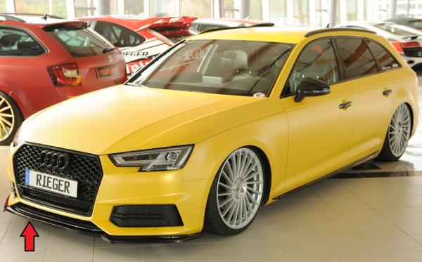 Rieger Spoilerschwert für Audi A4 (B9/F4) Glossy schwarz glänzend Y 00088226