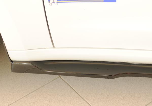 Rieger Seitenschwelleransatz links für originale Seitenschweller für Tesla Model 3 (06/2018–09/2023 bis Facelift, ab 10/2023 Facelift, alle Modelle inkl. Performance) – ABS schwarz glänzend, inkl. Gutachten
