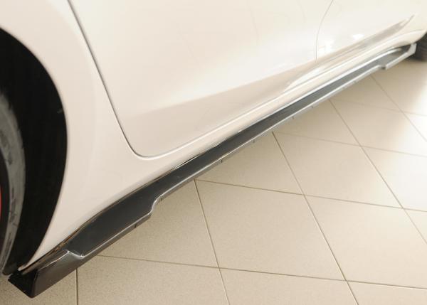 Rieger Seitenschwelleransatz rechts für originale Seitenschweller für Tesla Model 3 (06/2018–09/2023 bis Facelift, ab 10/2023 Facelift, alle Modelle inkl. Performance) – ABS schwarz glänzend, inkl. Gutachten