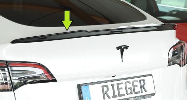 Rieger Heckklappenspoiler für Tesla Model Y (ab 03/2020, alle Modelle inkl. Performance) – ABS schwarz glänzend, inkl. ABE