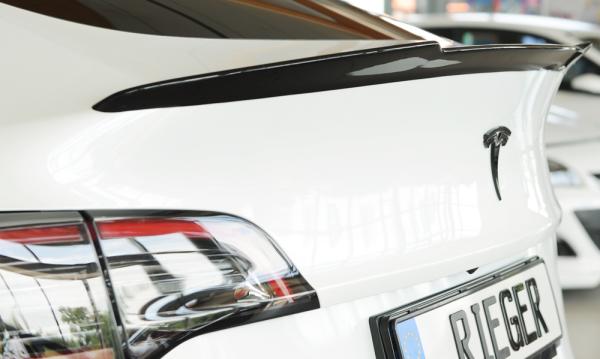 Rieger Heckklappenspoiler für Tesla Model Y (ab 03/2020, alle Modelle inkl. Performance) – ABS schwarz glänzend, inkl. ABE