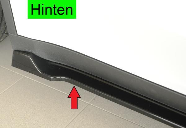 Rieger Seitenschwelleransatz rechts für originale Seitenschweller für Tesla Model Y (ab 03/2020, alle Modelle inkl. Performance) – ABS schwarz glänzend, inkl. Gutachten