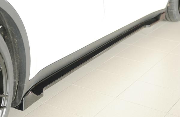 Rieger Seitenschwelleransatz rechts für originale Seitenschweller für Tesla Model Y (ab 03/2020, alle Modelle inkl. Performance) – ABS schwarz glänzend, inkl. Gutachten