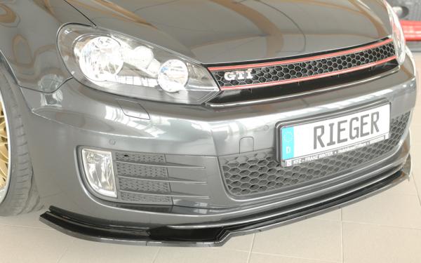 Rieger Spoilerschwert nur für GTI / GTD für VW Golf 6 GTI Glossy schwarz glänzend Y 00088390