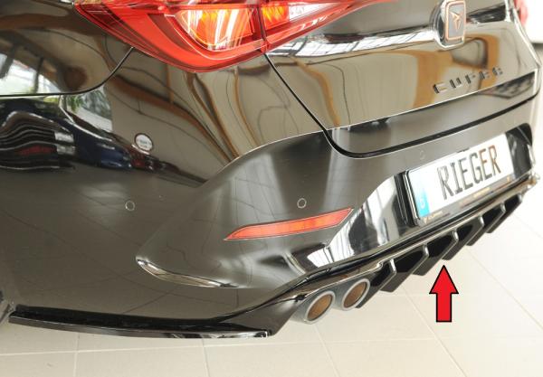 Rieger Heckeinsatz (für Fzg. ohne AHK) für Cupra Leon (KL) Glossy schwarz glänzend Y 00088413