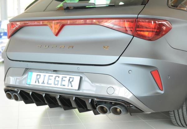 Rieger Heckeinsatz (für Fzg. ohne AHK) für Cupra Leon (KL) Glossy schwarz glänzend Y 00088413