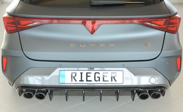 Rieger Heckeinsatz (für Fzg. ohne AHK) für Cupra Leon (KL) Glossy schwarz glänzend Y 00088413