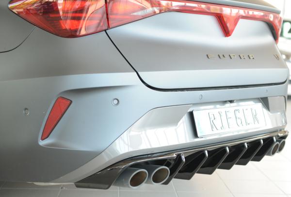 Rieger Heckeinsatz (für Fzg. ohne AHK) für Cupra Leon (KL) Glossy schwarz glänzend Y 00088413