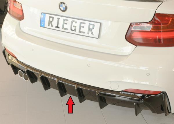 Rieger Heckeinsatz für BMW 2er F22/ F23 (1C) Glossy schwarz glänzend Y 00088426