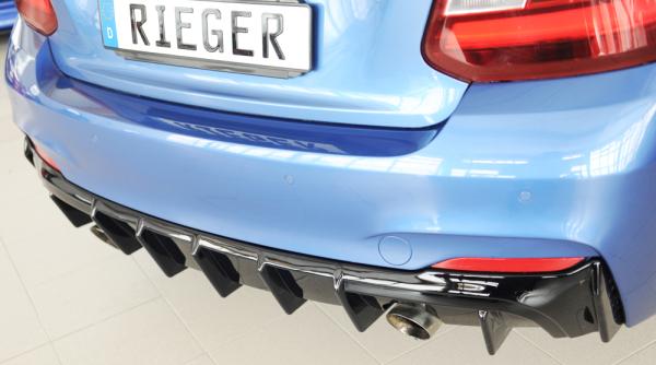 Rieger Heckeinsatz für BMW 2er F22/ F23 (1C) Glossy schwarz glänzend Y 00088427
