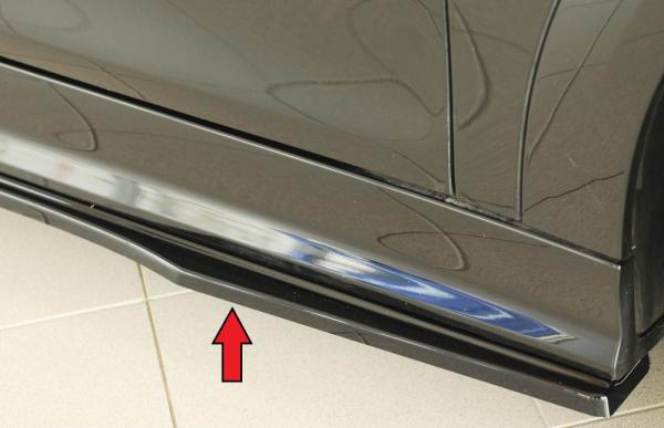 Rieger Seitenschwelleransatz rechts für Mini Cooper C (FM6/F66/F67) Glossy schwarz glänzend Y 00088442