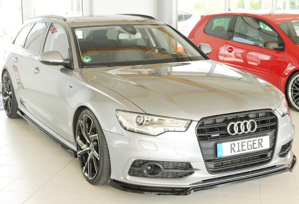 Rieger Spoilerschwert für Audi A6 S6 (4G/C7) Glossy schwarz glänzend Y 00088452