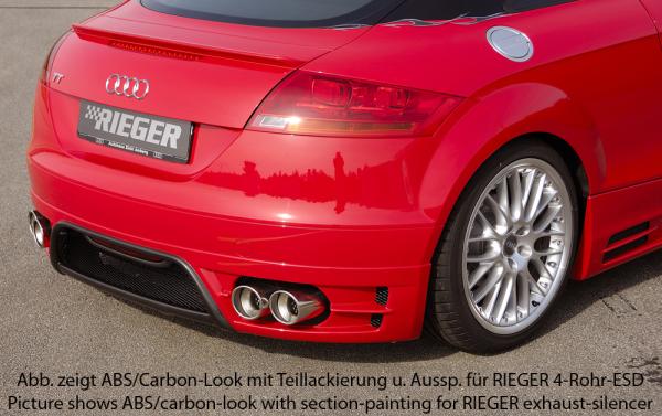Rieger Heckansatz für Audi TT (8J) Carbon Look glänzend K 00099047