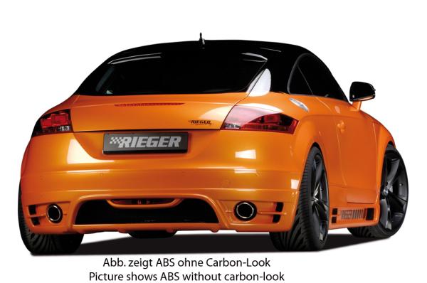 Rieger Heckansatz für Audi TT (8J) Carbon Look glänzend K 00099047